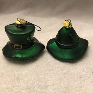 KSA Lucky Irish Leprechaun Hat Christmas Ornaments